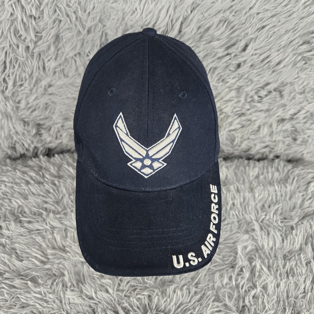 Eagle Crest USAF U.S. Air Force OSFM Blue Cotton Hook & Loop Baseball Cap‎